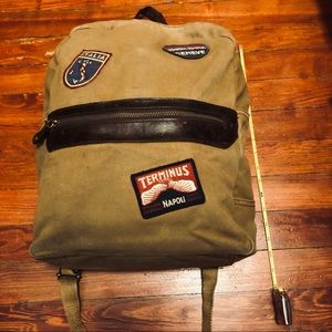 STILL AVAILABLE - Patricia Nash - Waxed Canvas Patch Backpack